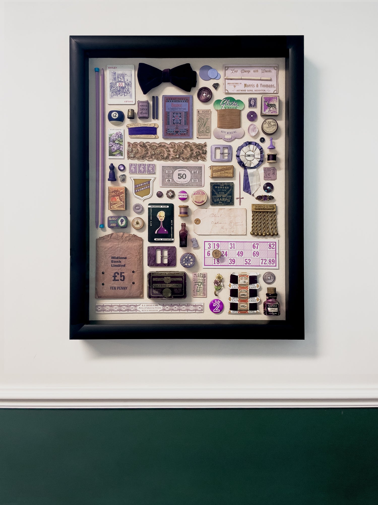 Composition in Purple – Unique Vintage Object Artwork
