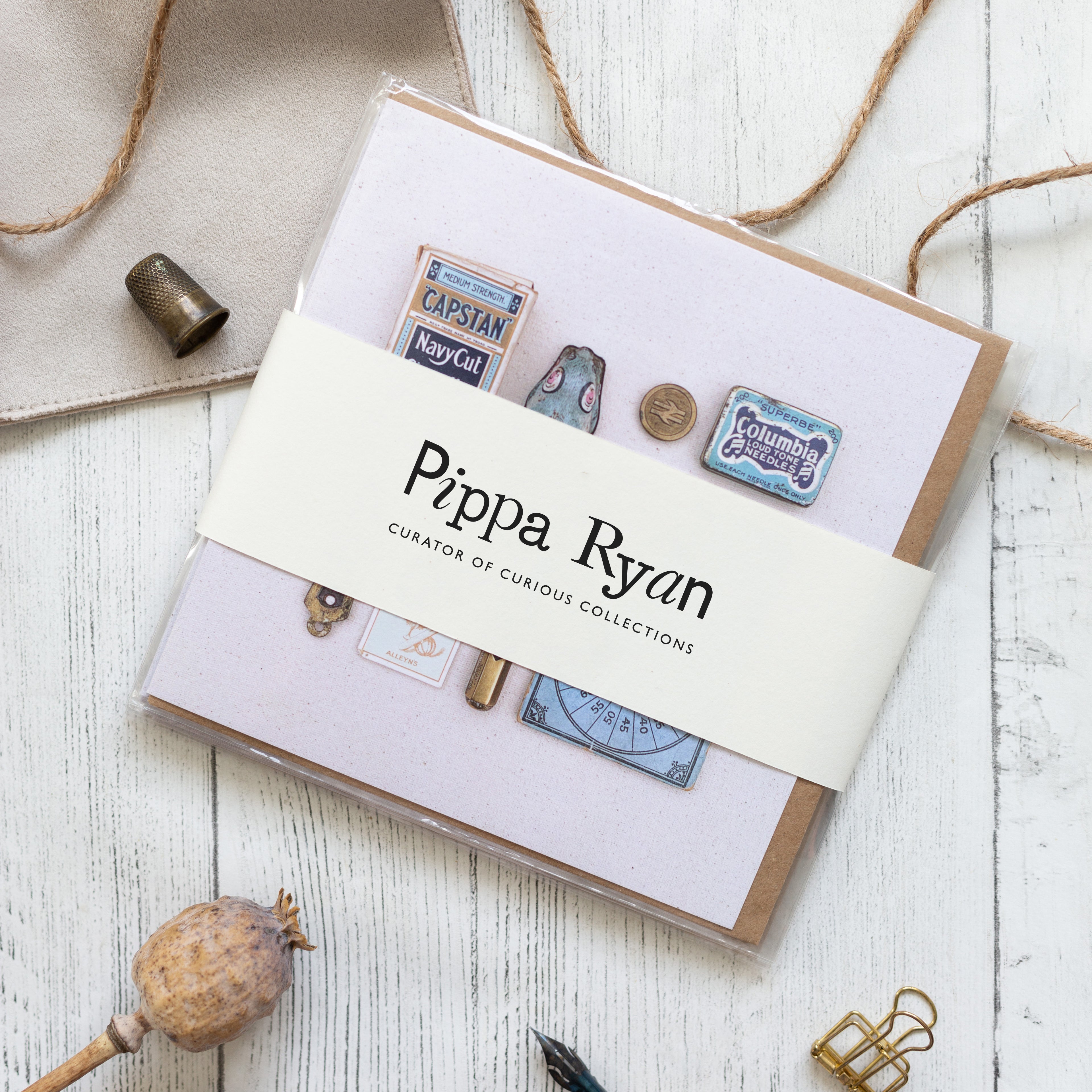 Mixed bundle of 6 Curious Collection Eco-friendly Greetings Card