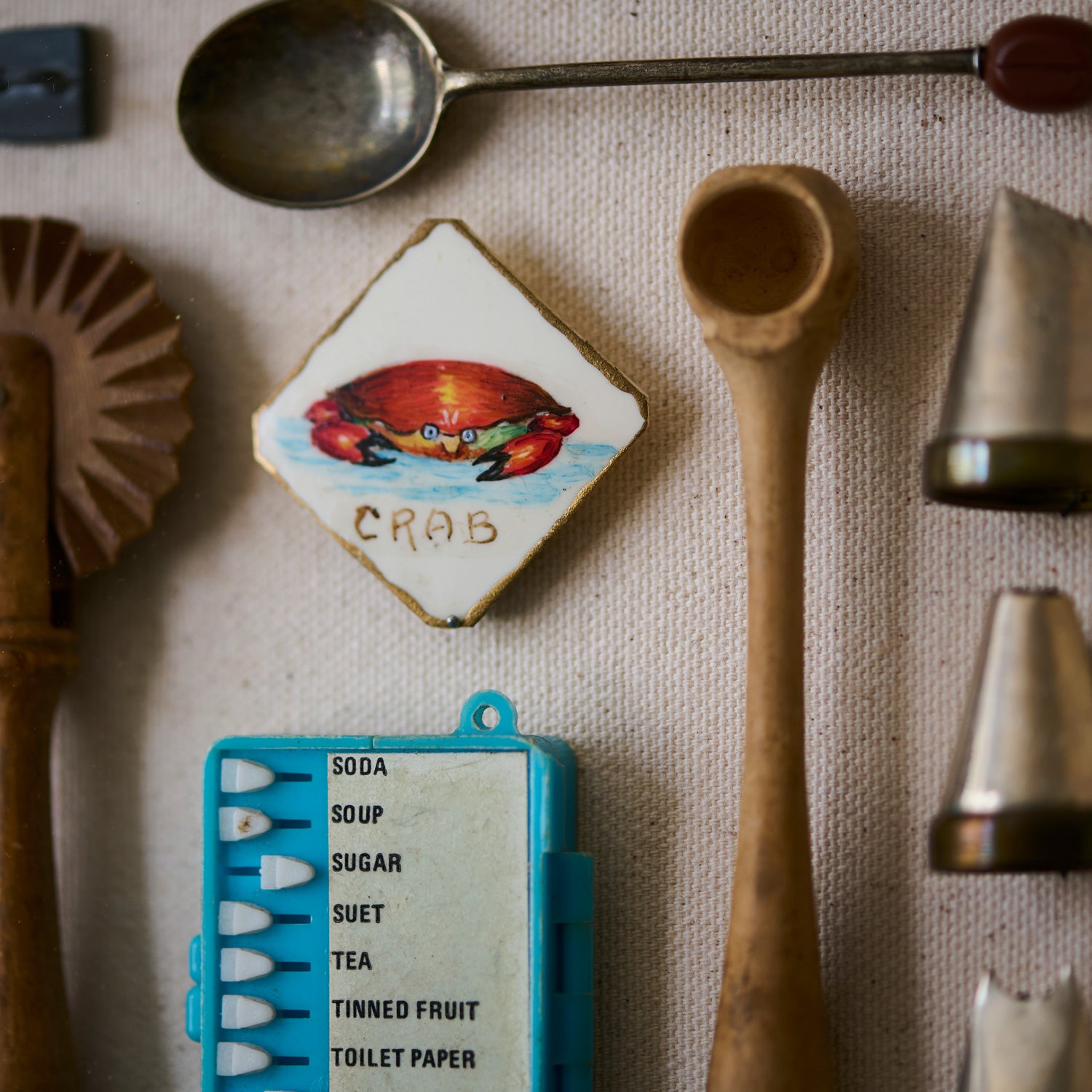 Cook's Apron – Pockets Collection No. 1 – Vintage Object Assemblage Artwork