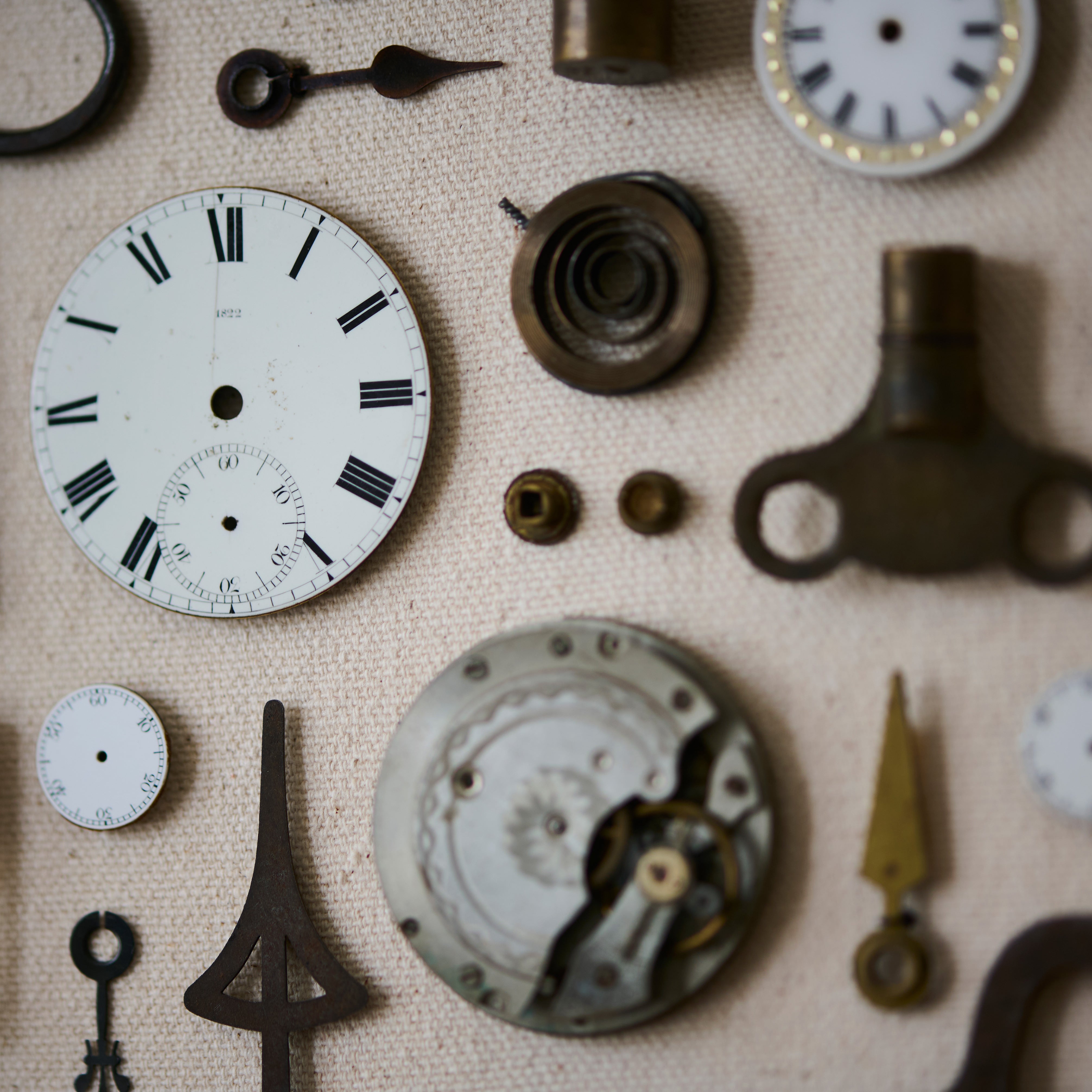 Horologist’s Bench – Pockets Collection No. 3 – Vintage Object Assemblage Artwork
