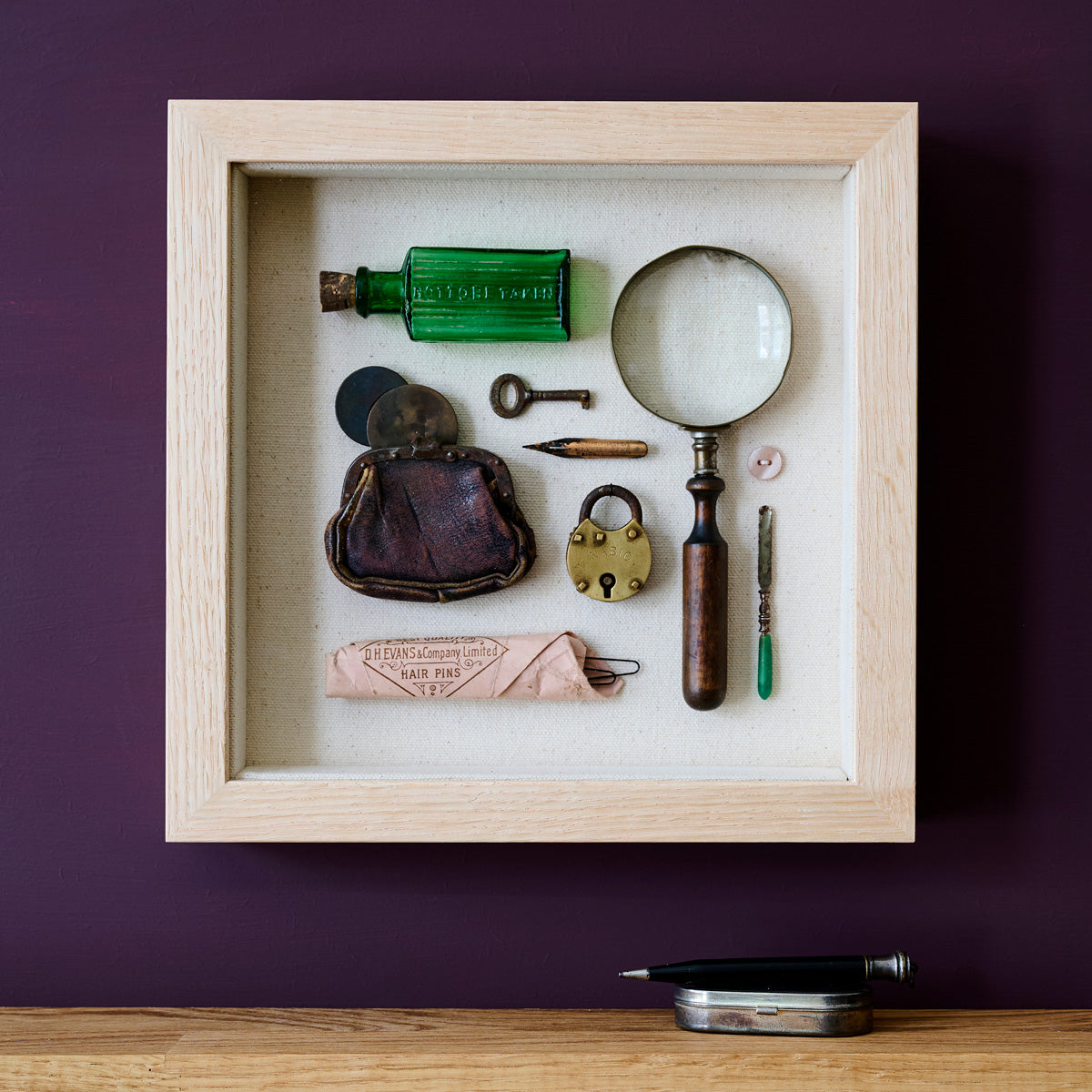 Lady Detective – Pockets Collection No. 8 – Vintage Object Assemblage Artwork