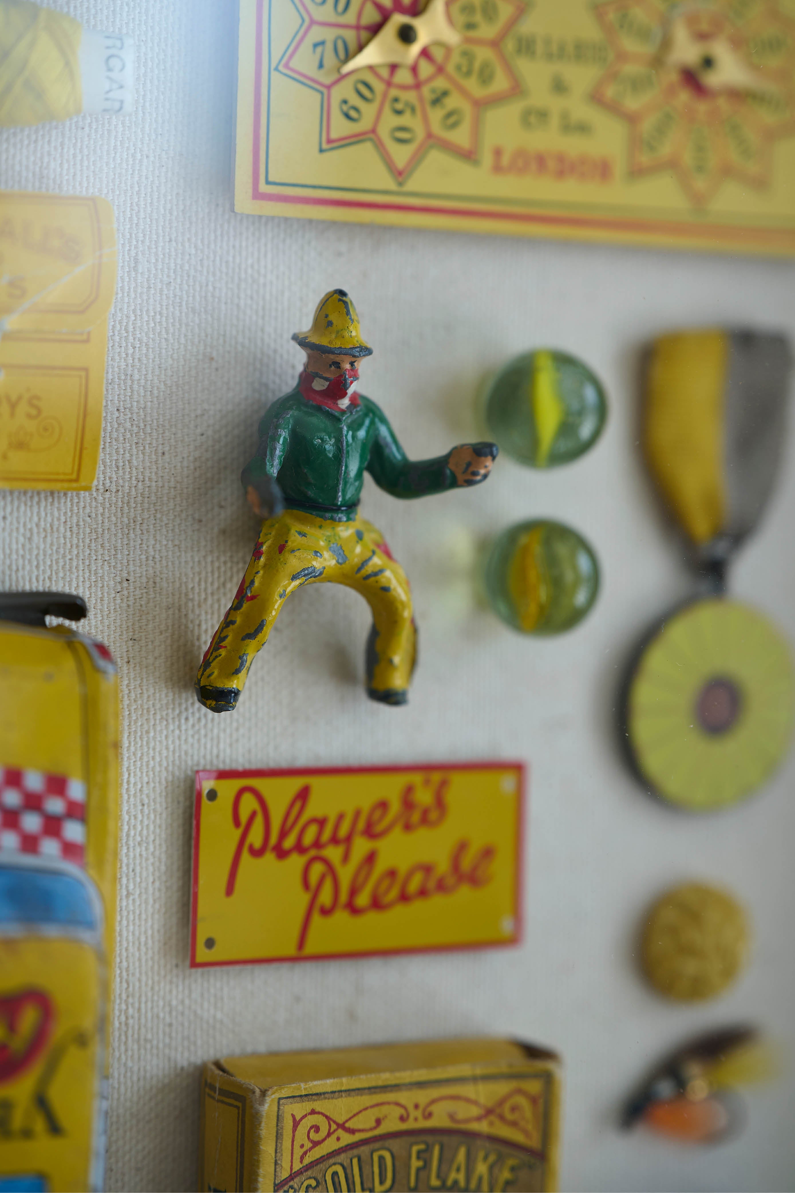 Composition in Yellow – Unique Vintage Object Artwork