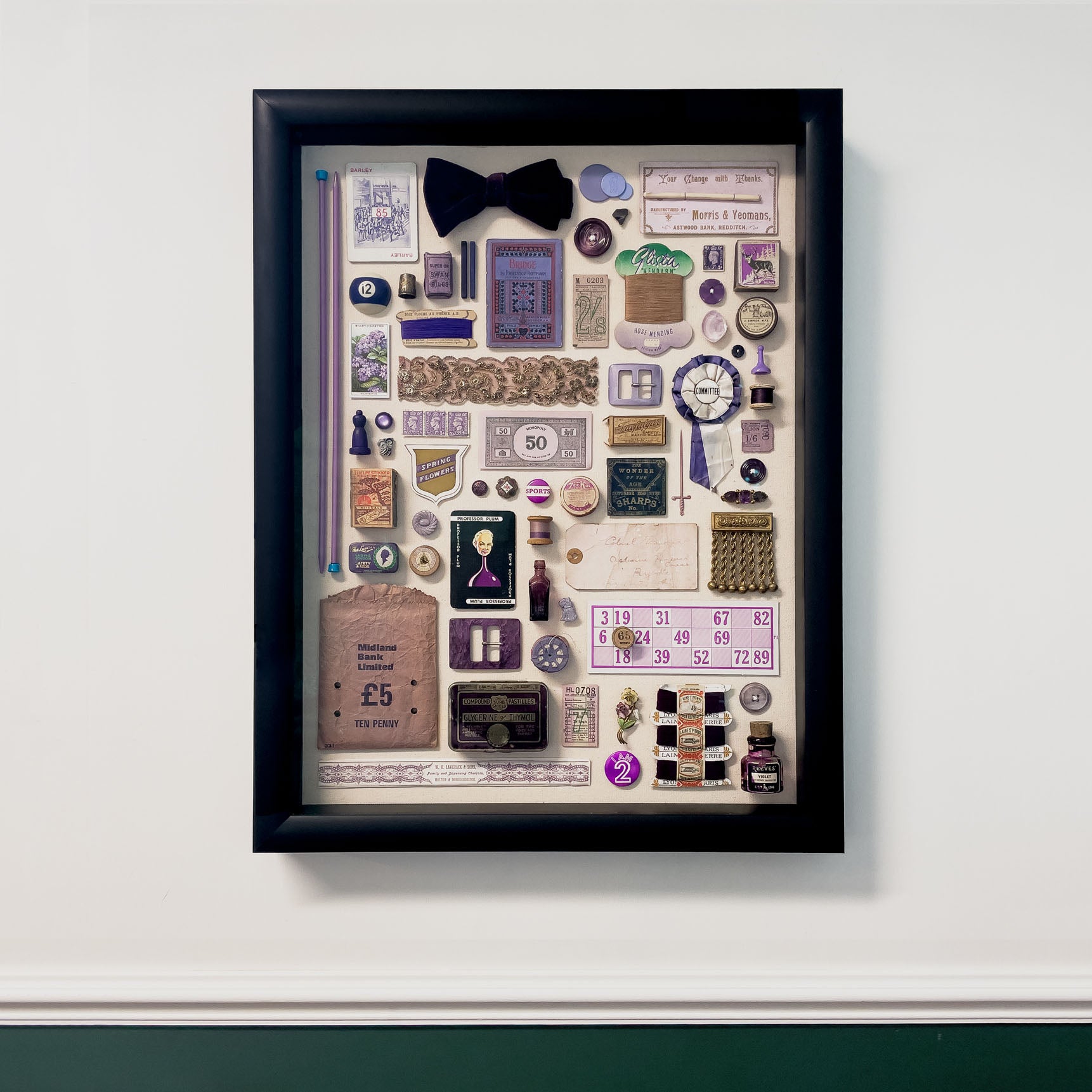 Composition in Purple – Unique Vintage Object Artwork