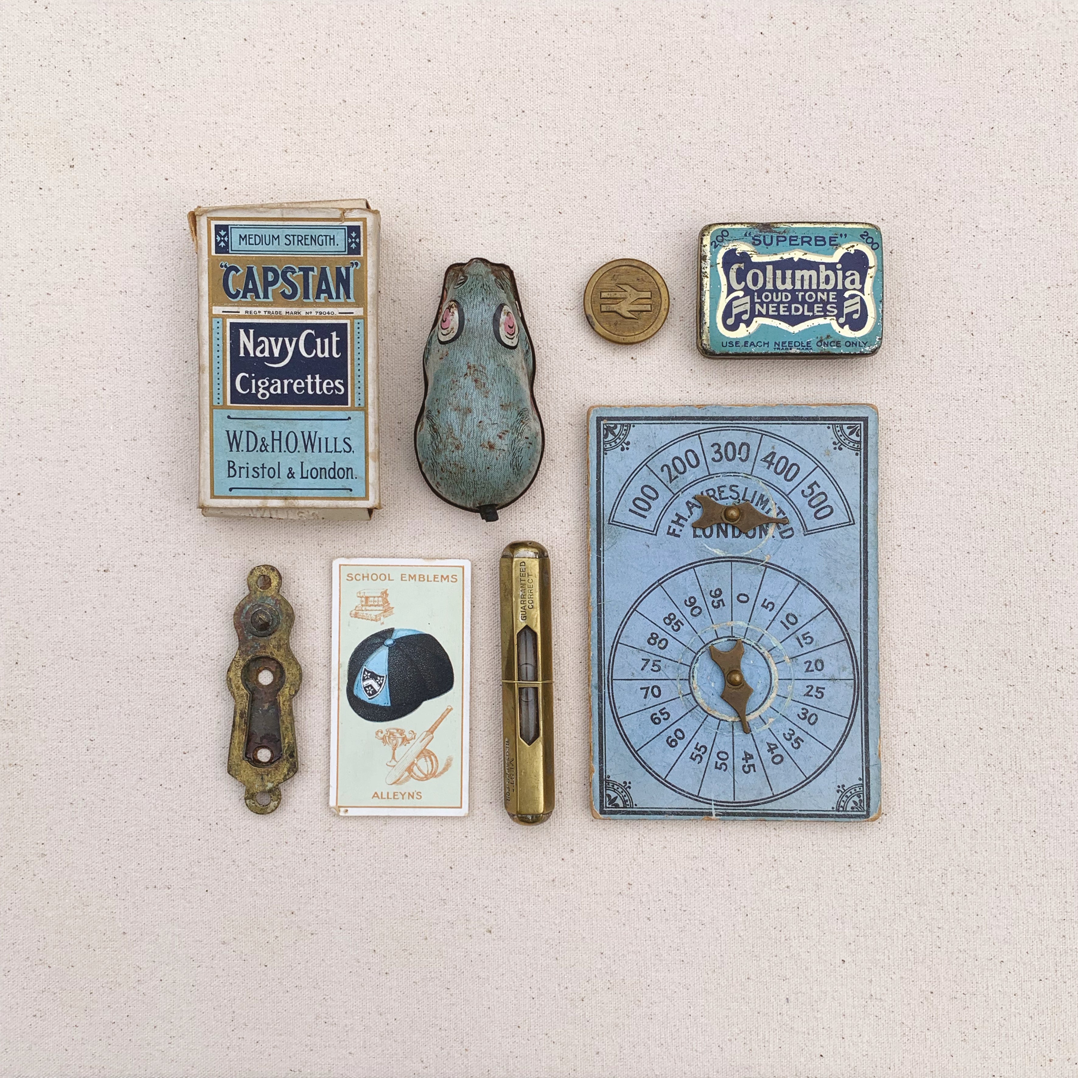 Composition in Blue – Unique Vintage Object Artwork