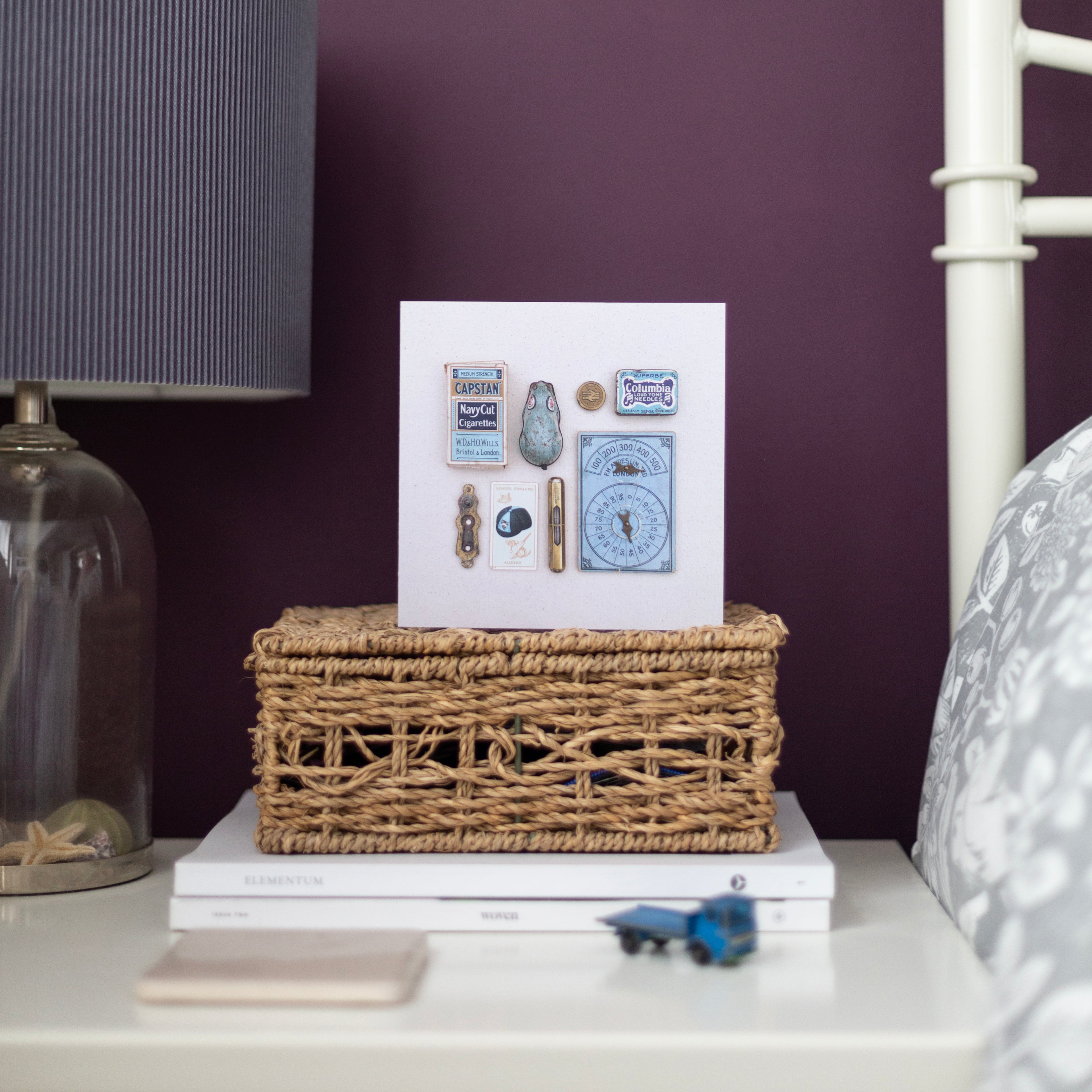 Composition in Blue Eco-friendly Greetings Card