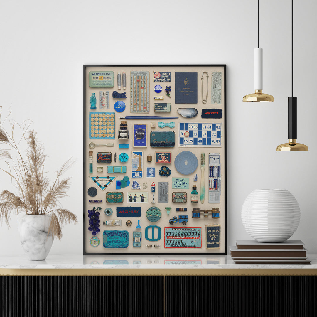 Composition in Blue Giclée Art Print