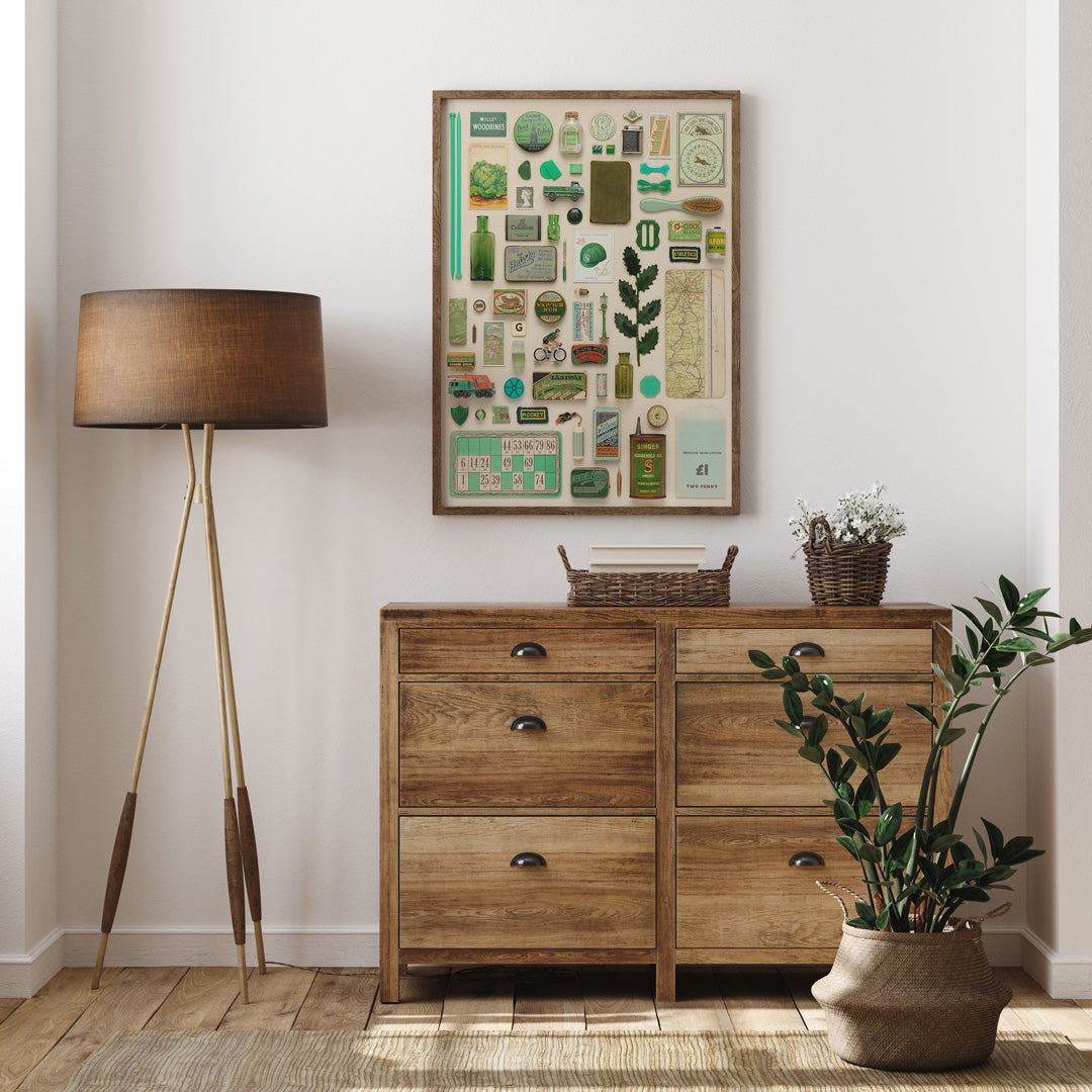 Composition in Green Giclée Art Print