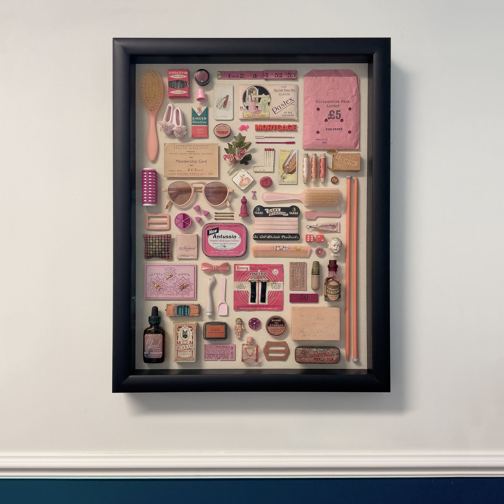 Composition in Pink – Unique Vintage Object Artwork