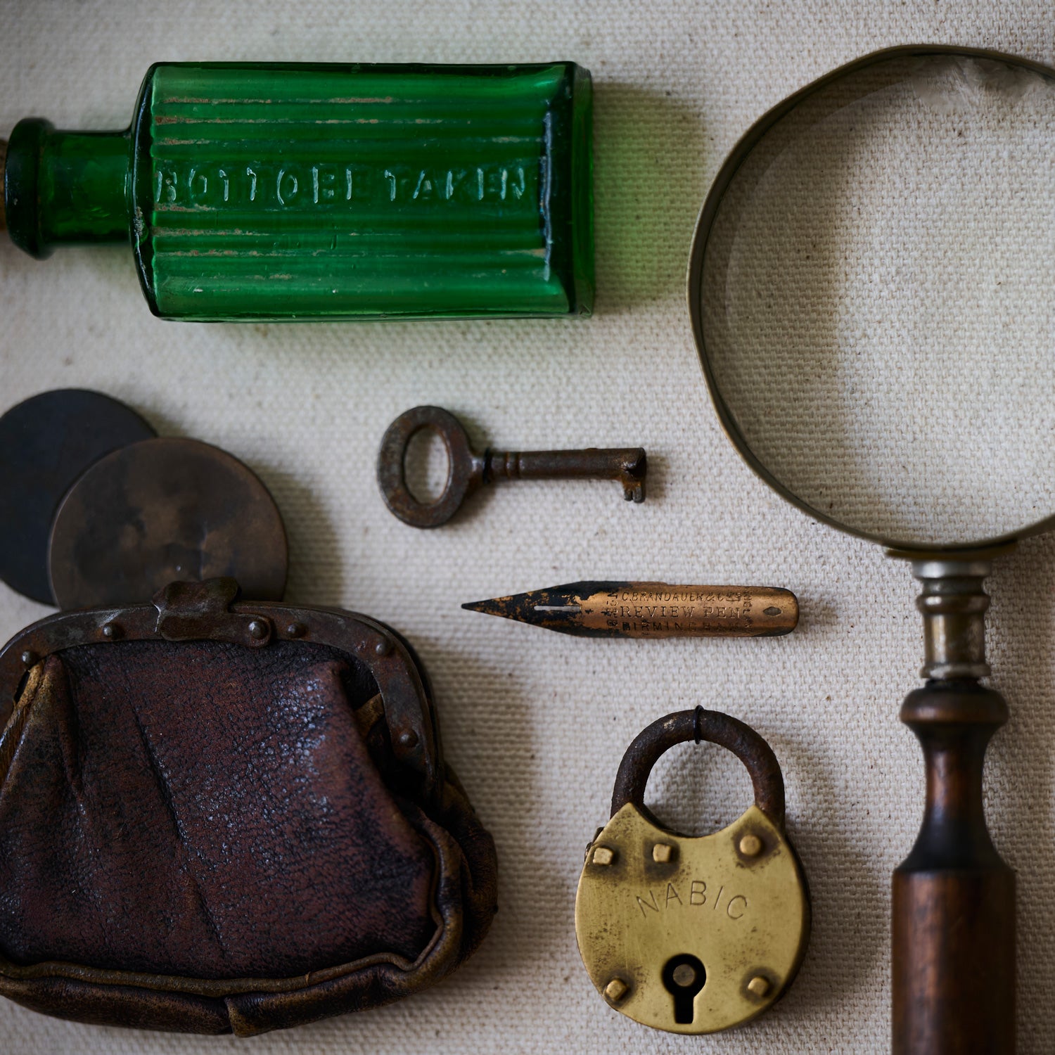 Lady Detective – Pockets Collection No. 8  – Vintage Object Assemblage Artwork