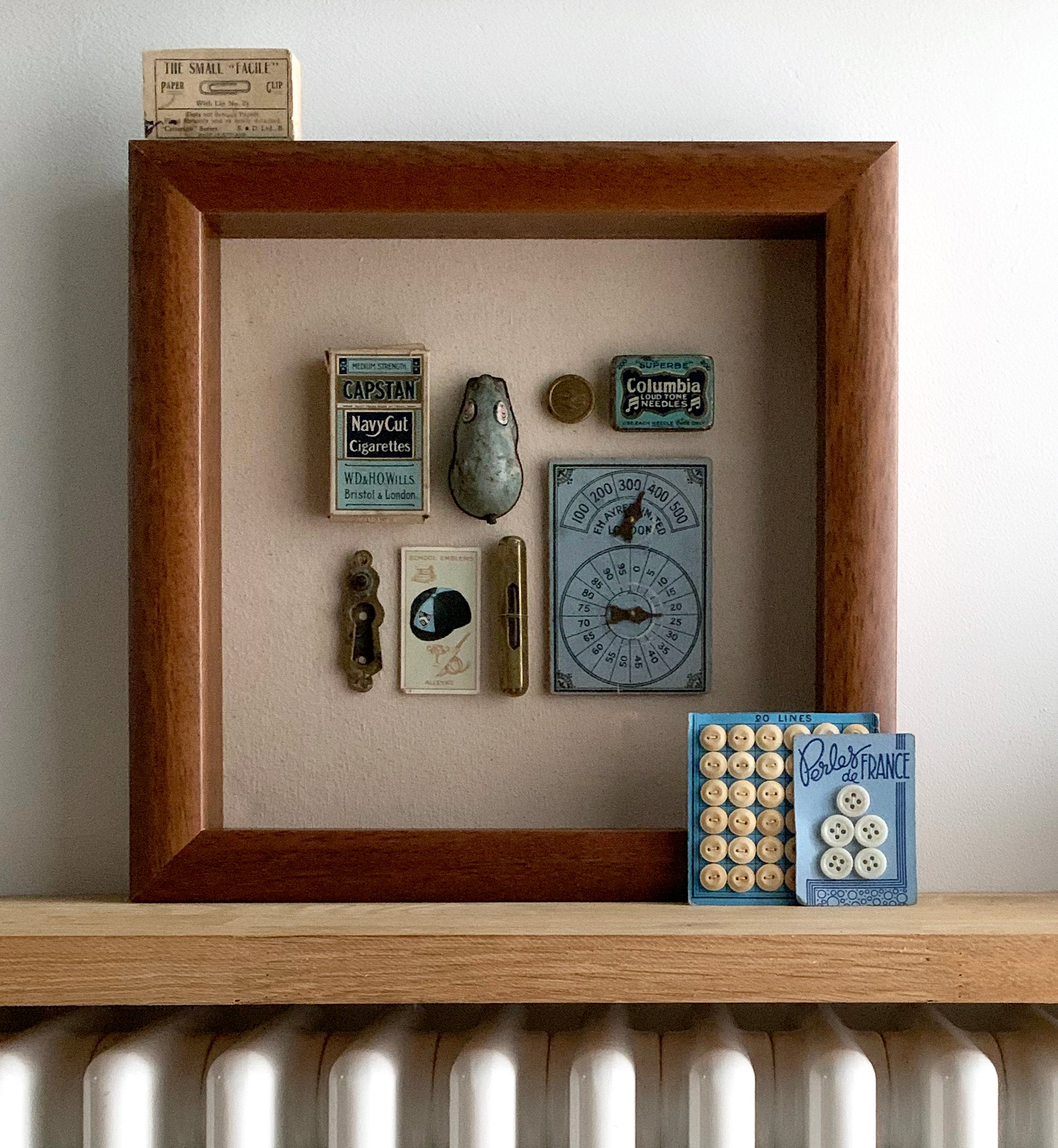 Composition in Blue – Unique Vintage Object Artwork