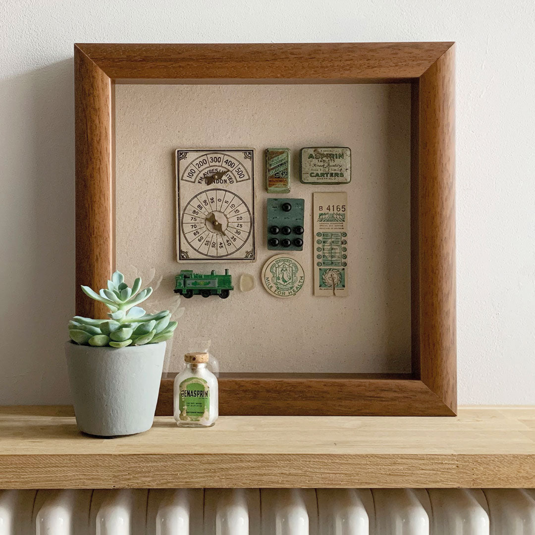 Composition in Green – Unique Vintage Object Artwork