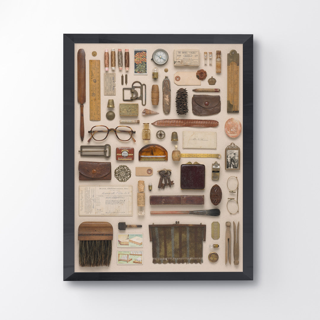 Composition in Brown & Gold Giclée Art Print